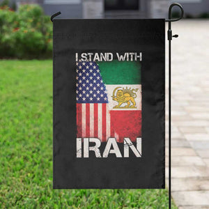 I Stand With Iran Garden Flag Persian American Flag USA Persia Lion And Sun Iran TS10 Print Your Wear
