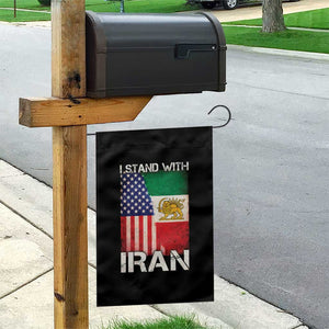 I Stand With Iran Garden Flag Persian American Flag USA Persia Lion And Sun Iran TS10 Print Your Wear
