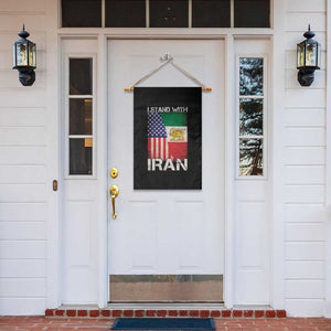 I Stand With Iran Garden Flag Persian American Flag USA Persia Lion And Sun Iran TS10 Print Your Wear