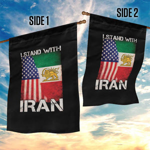 I Stand With Iran Garden Flag Persian American Flag USA Persia Lion And Sun Iran TS10 Print Your Wear