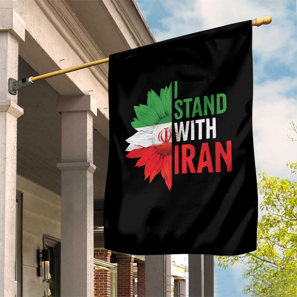 Sunflower Iran Flag Garden Flag Persian Freedom I Stand With Iran TS10 Print Your Wear