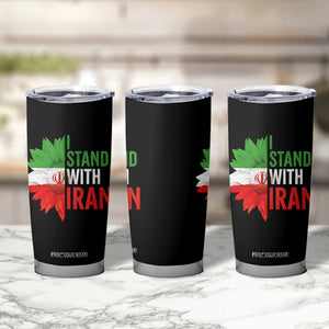 Sunflower Iran Flag Tumbler Cup Persian Freedom I Stand With Iran TS10 Print Your Wear