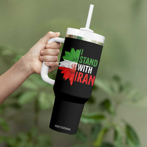 Sunflower Iran Flag Tumbler With Handle Persian Freedom I Stand With Iran TS10 Print Your Wear