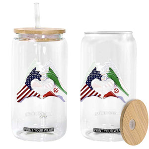 Iran Glass Can No War Yes Hummanity Persian American Flag Heart Political Statement TS10 Print Your Wear