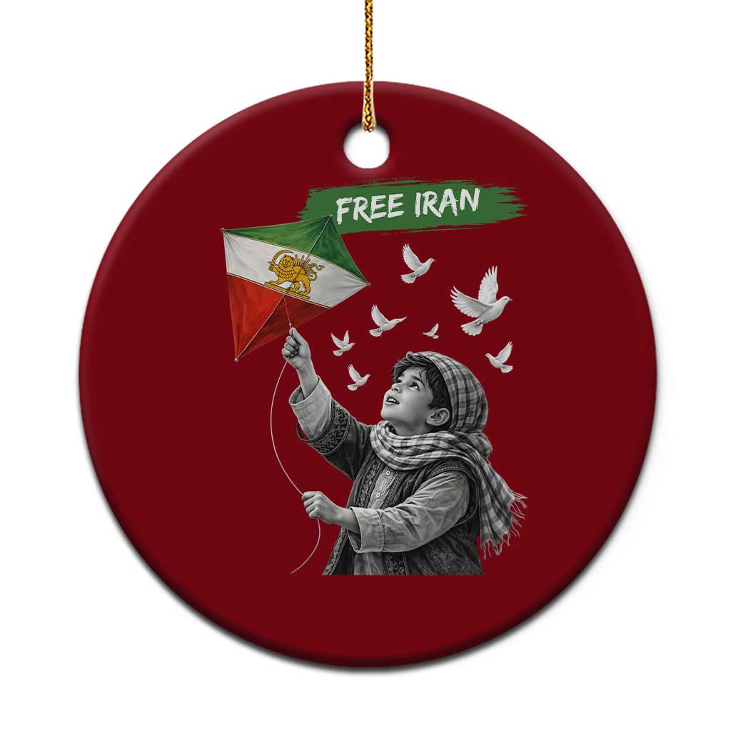 Free Iran Ceramic Ornament Lion And Sun Flag Persian Freedom Movement TS10 1pc Red Print Your Wear