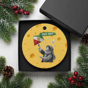 Free Iran Ceramic Ornament Lion And Sun Flag Persian Freedom Movement TS10 1pc Yellow Cheese Print Your Wear