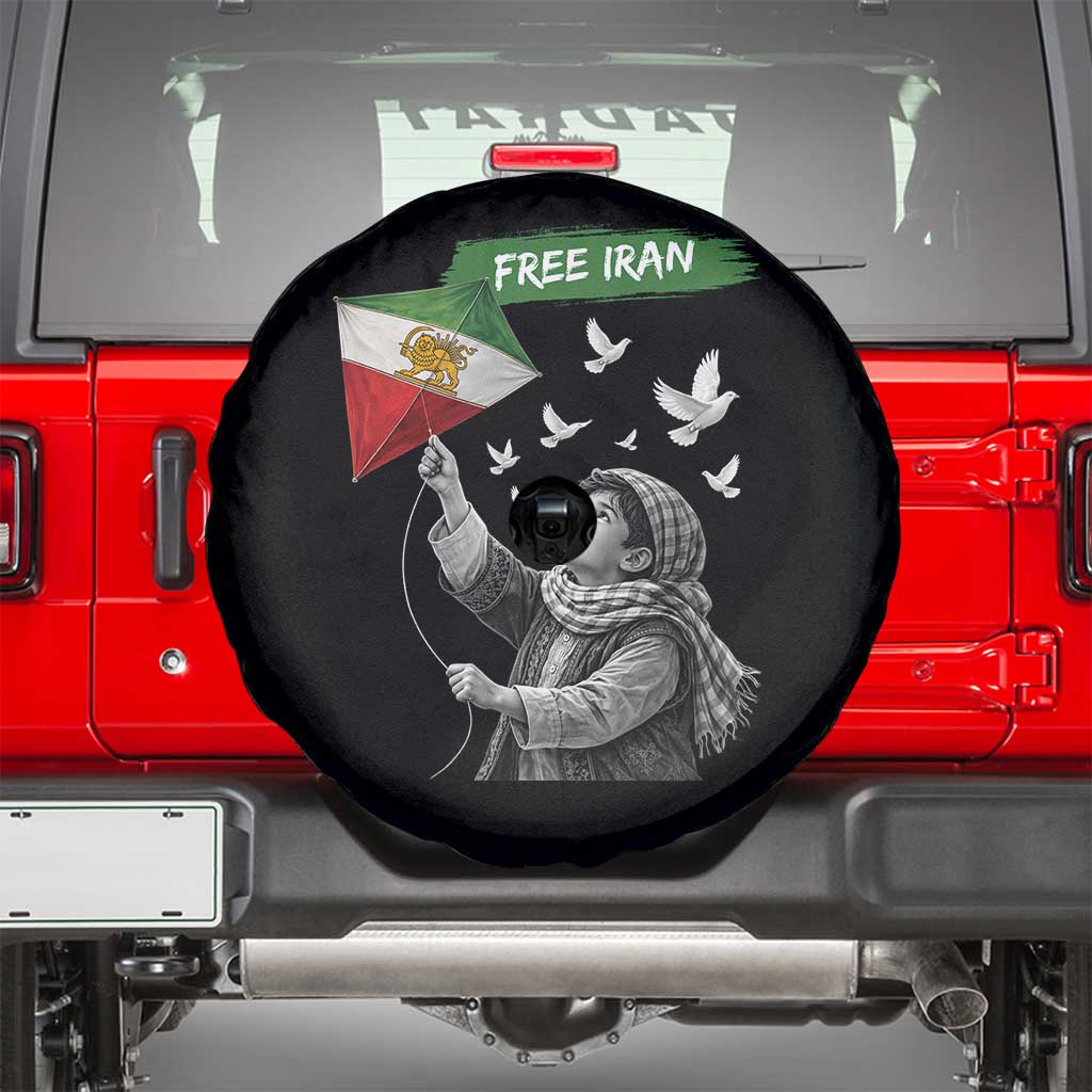 Free Iran Spare Tire Cover Lion And Sun Flag Persian Freedom Movement TS10 Black Print Your Wear