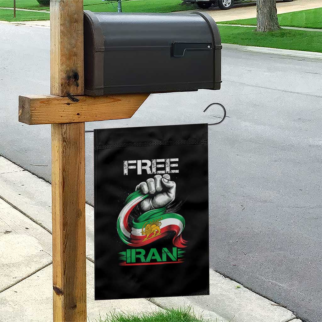 Free Iran Garden Flag Iran Lion Sun Flag Fist TS10 Print Your Wear