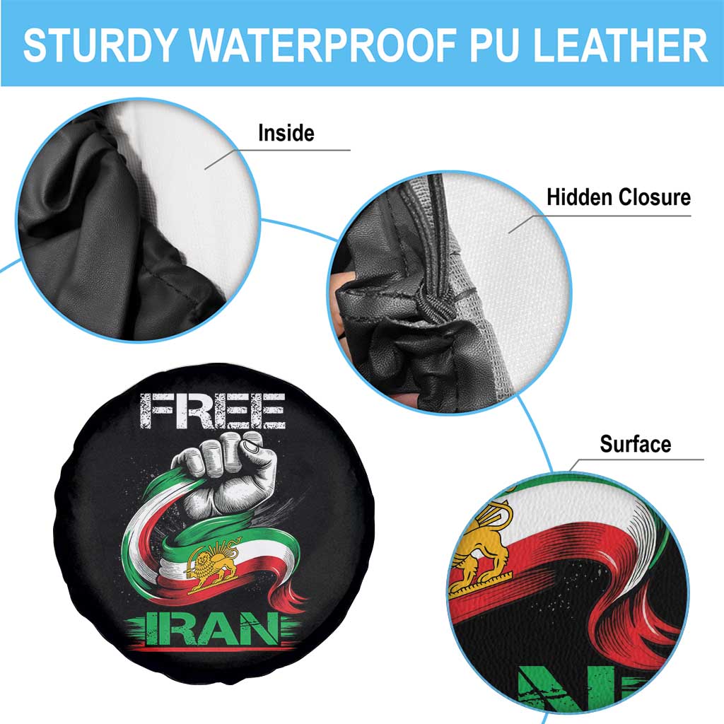 Free Iran Spare Tire Cover Iran Lion Sun Flag Fist TS10 Print Your Wear
