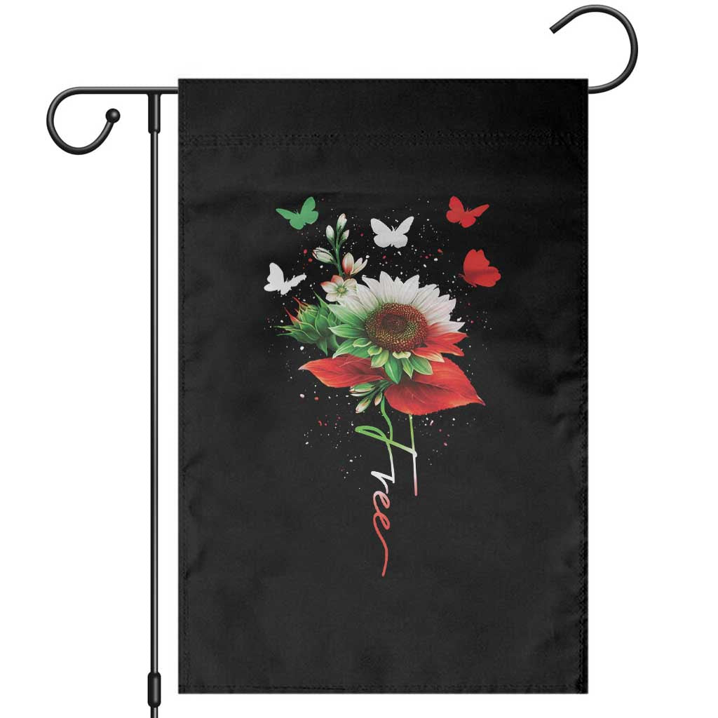 Free Iran Protest Garden Flag Sunflower Flag TS10 Black Print Your Wear