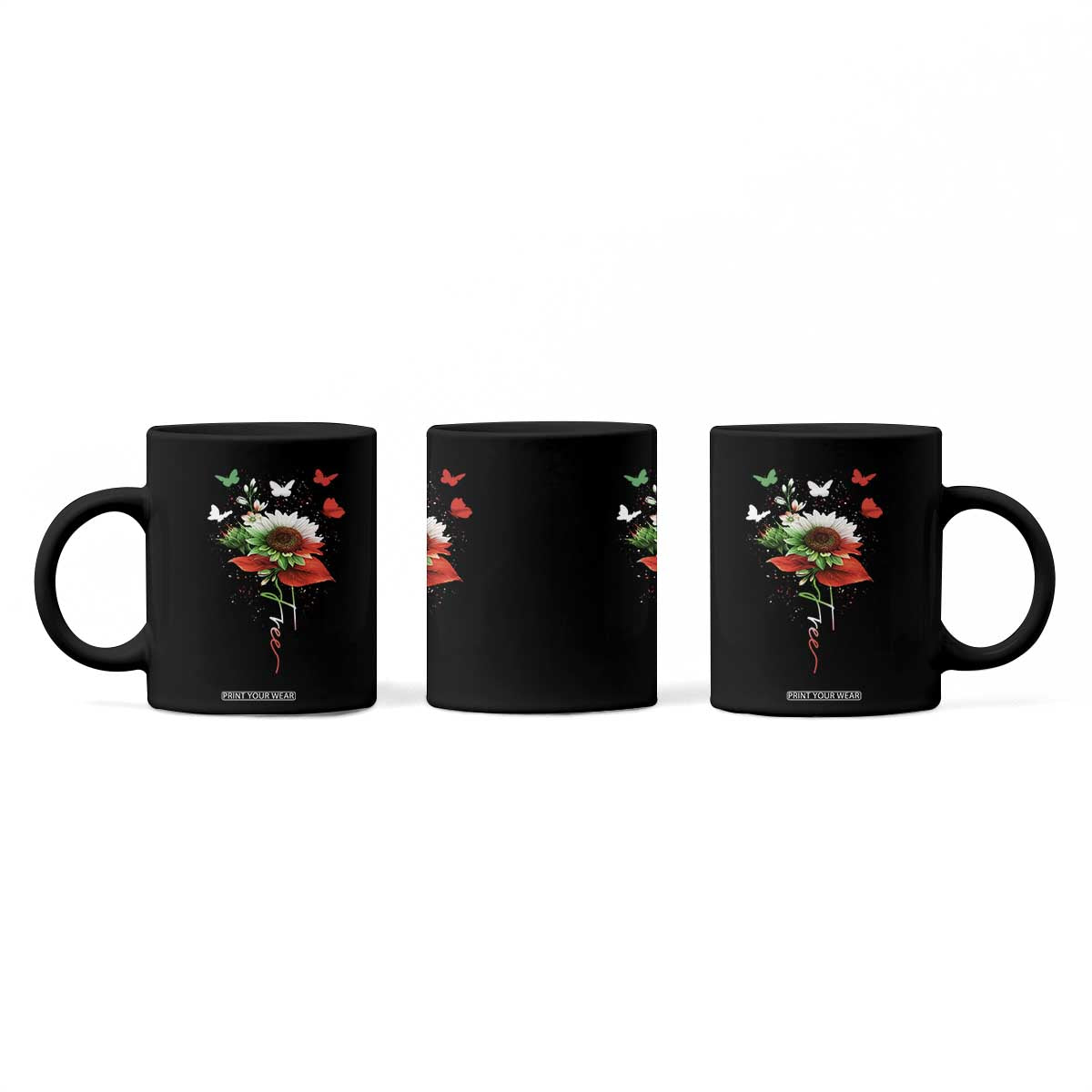 Free Iran Protest Coffee Mug Sunflower Flag TS10 Print Your Wear