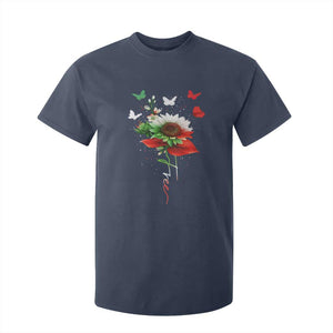 Free Iran Protest T Shirt For Kid Sunflower Flag TS10 Navy Print Your Wear