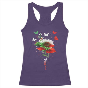 Free Iran Protest Racerback Tank Top Sunflower Flag TS10 Purple Print Your Wear