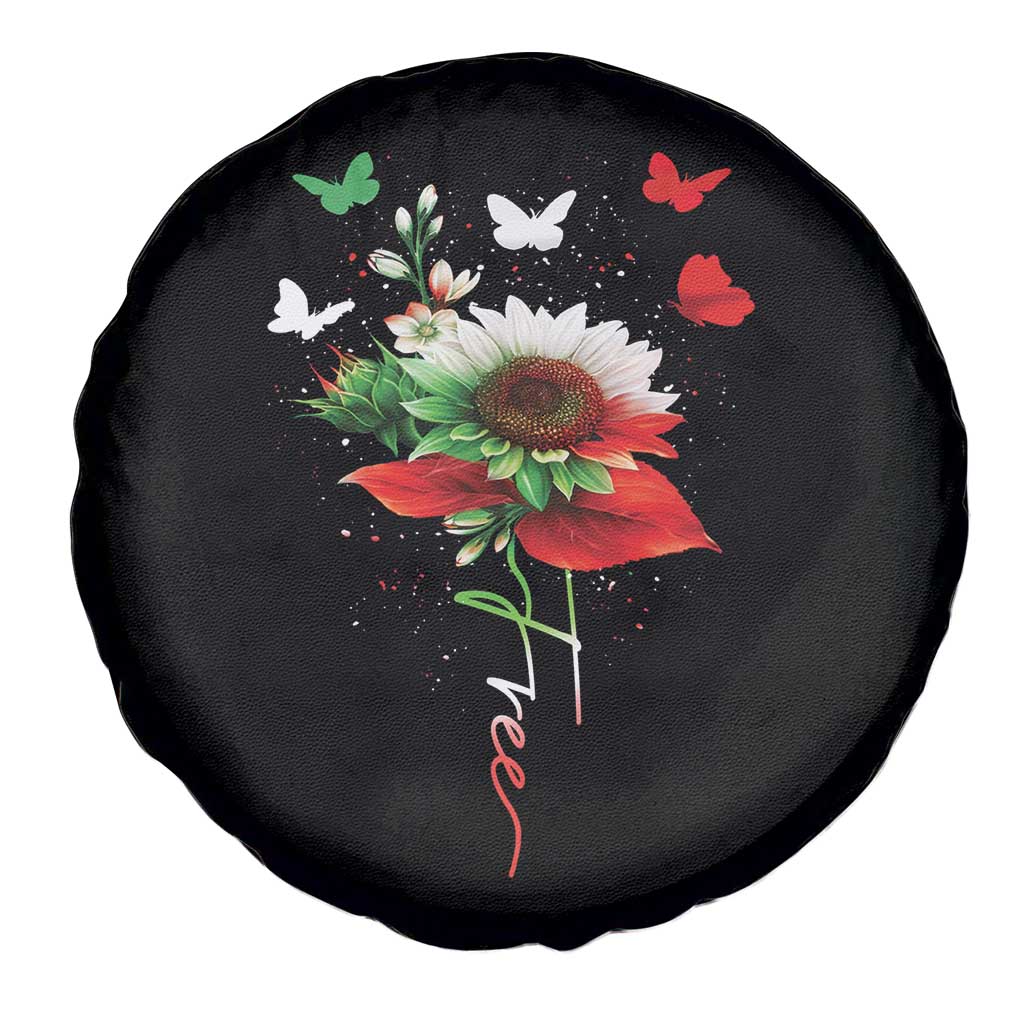 Free Iran Protest Spare Tire Cover Sunflower Flag TS10 Print Your Wear