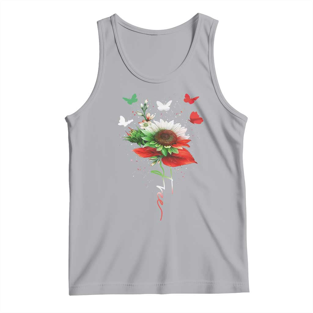 Free Iran Protest Tank Top Sunflower Flag TS10 Athletic Heather Print Your Wear