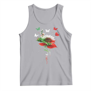 Free Iran Protest Tank Top Sunflower Flag TS10 Athletic Heather Print Your Wear