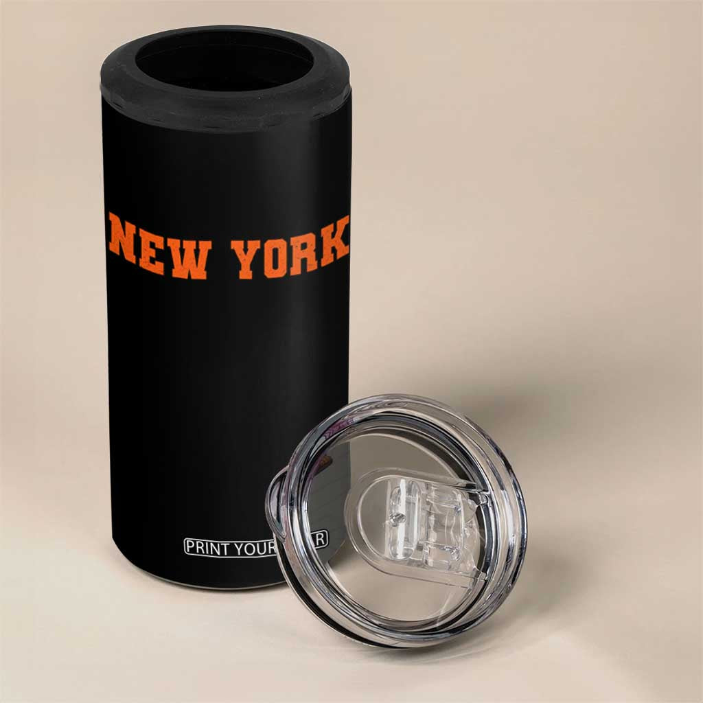 New York 4 in 1 Can Cooler Tumbler Vintage Varsity Sports Throwback Design TS10 Print Your Wear