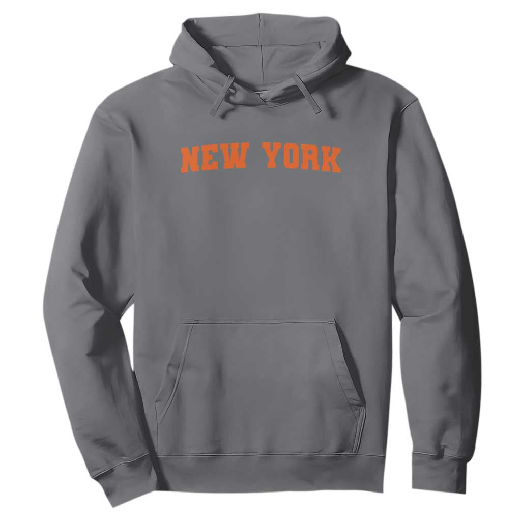 New York Hoodie Vintage Varsity Sports Throwback Design TS10 Charcoal Print Your Wear