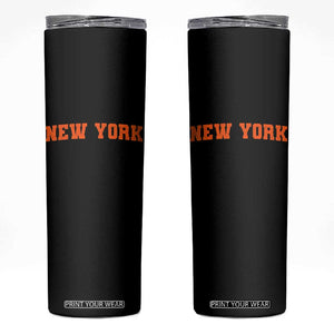 New York Skinny Tumbler Vintage Varsity Sports Throwback Design TS10 Black Print Your Wear