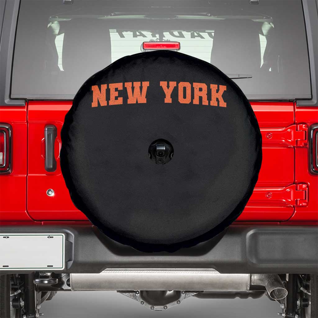 New York Spare Tire Cover Vintage Varsity Sports Throwback Design TS10 Black Print Your Wear