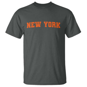 New York T Shirt Vintage Varsity Sports Throwback Design TS10 Dark Heather Print Your Wear