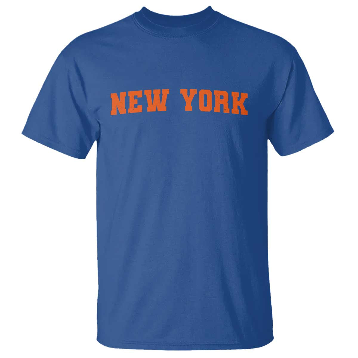 New York T Shirt Vintage Varsity Sports Throwback Design TS10 Royal Blue Print Your Wear