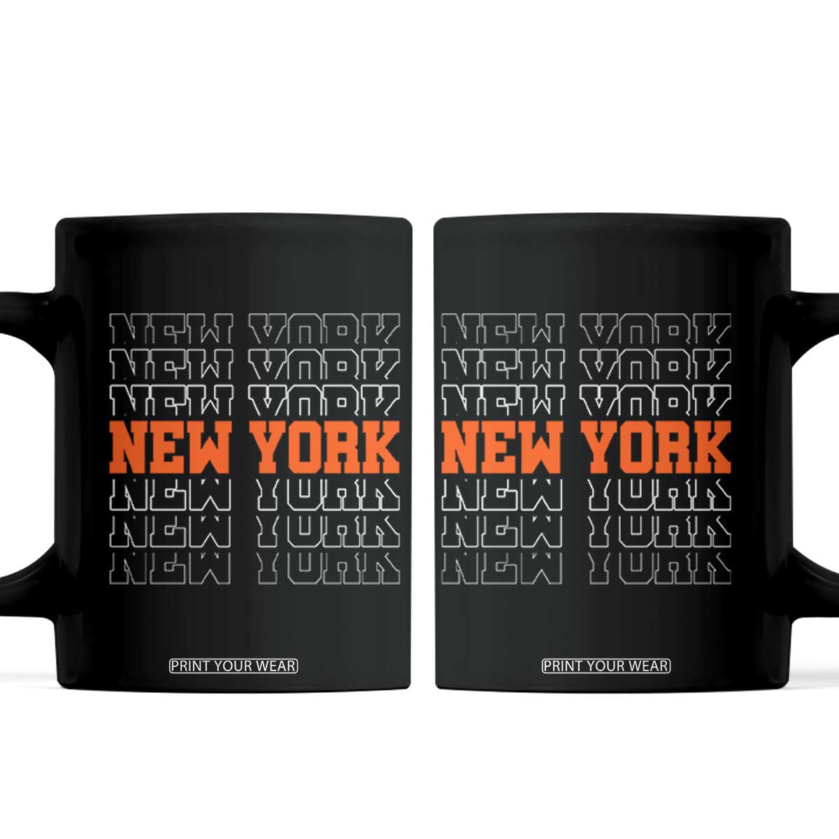 Vintage New York Coffee Mug Name Retro Design TS10 Black Print Your Wear