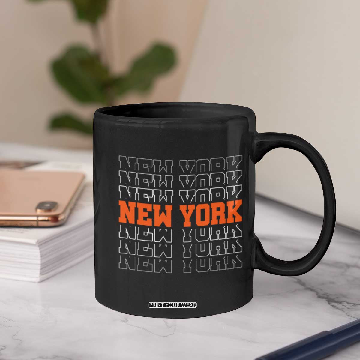 Vintage New York Coffee Mug Name Retro Design TS10 Print Your Wear
