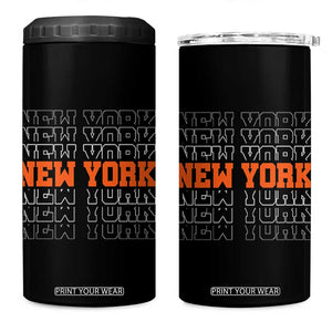 Vintage New York 4 in 1 Can Cooler Tumbler Name Retro Design TS10 One Size: 16 oz Black Print Your Wear