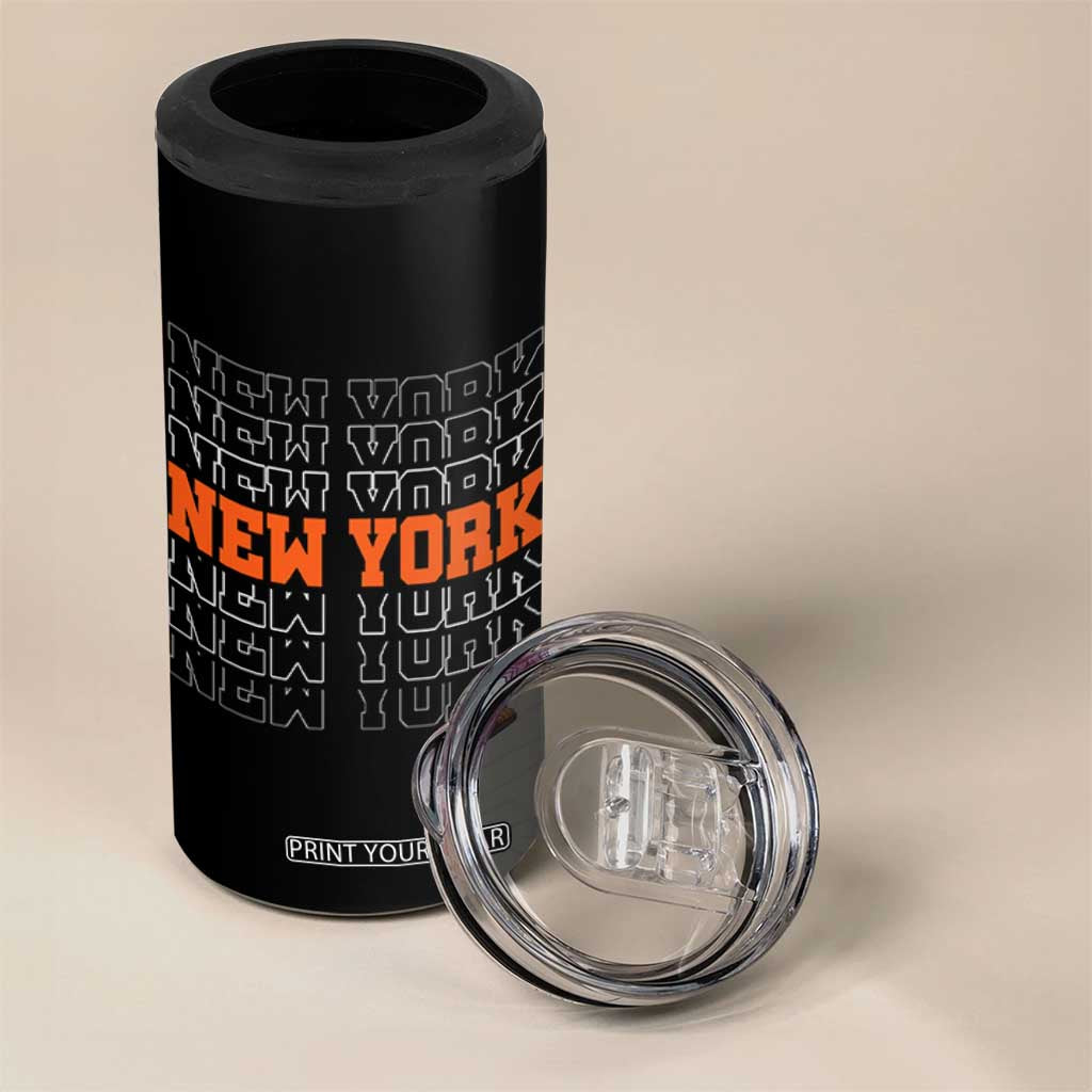 Vintage New York 4 in 1 Can Cooler Tumbler Name Retro Design TS10 Print Your Wear