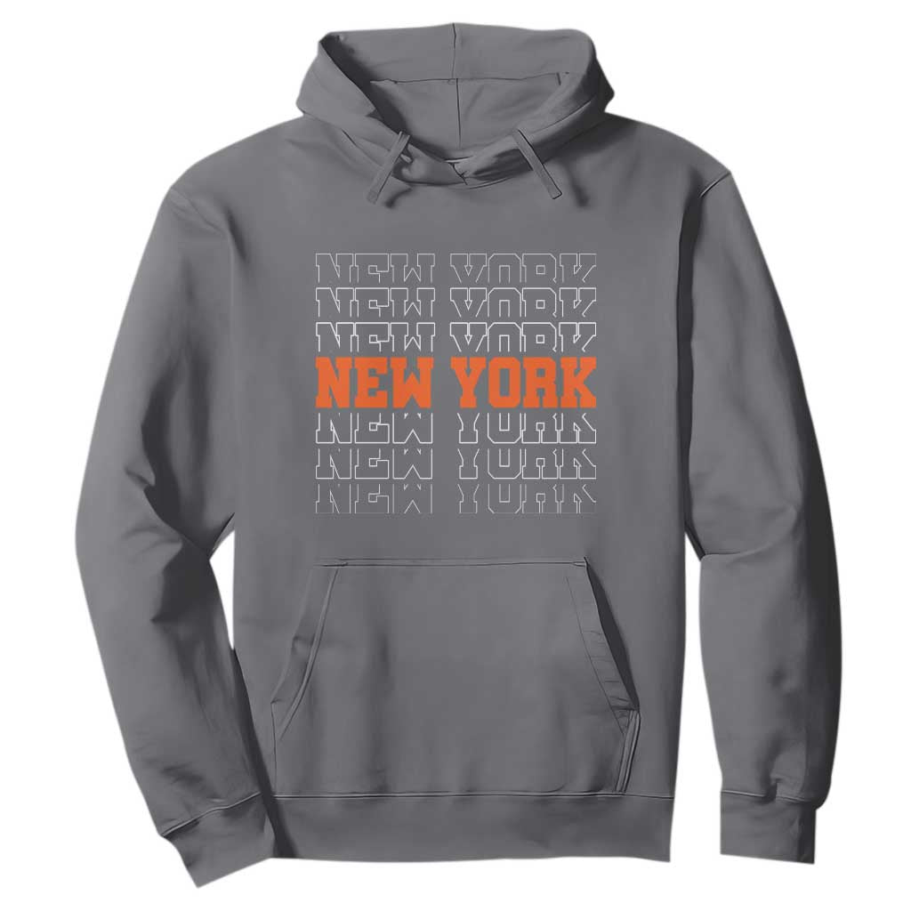 Vintage New York Hoodie Name Retro Design TS10 Charcoal Print Your Wear