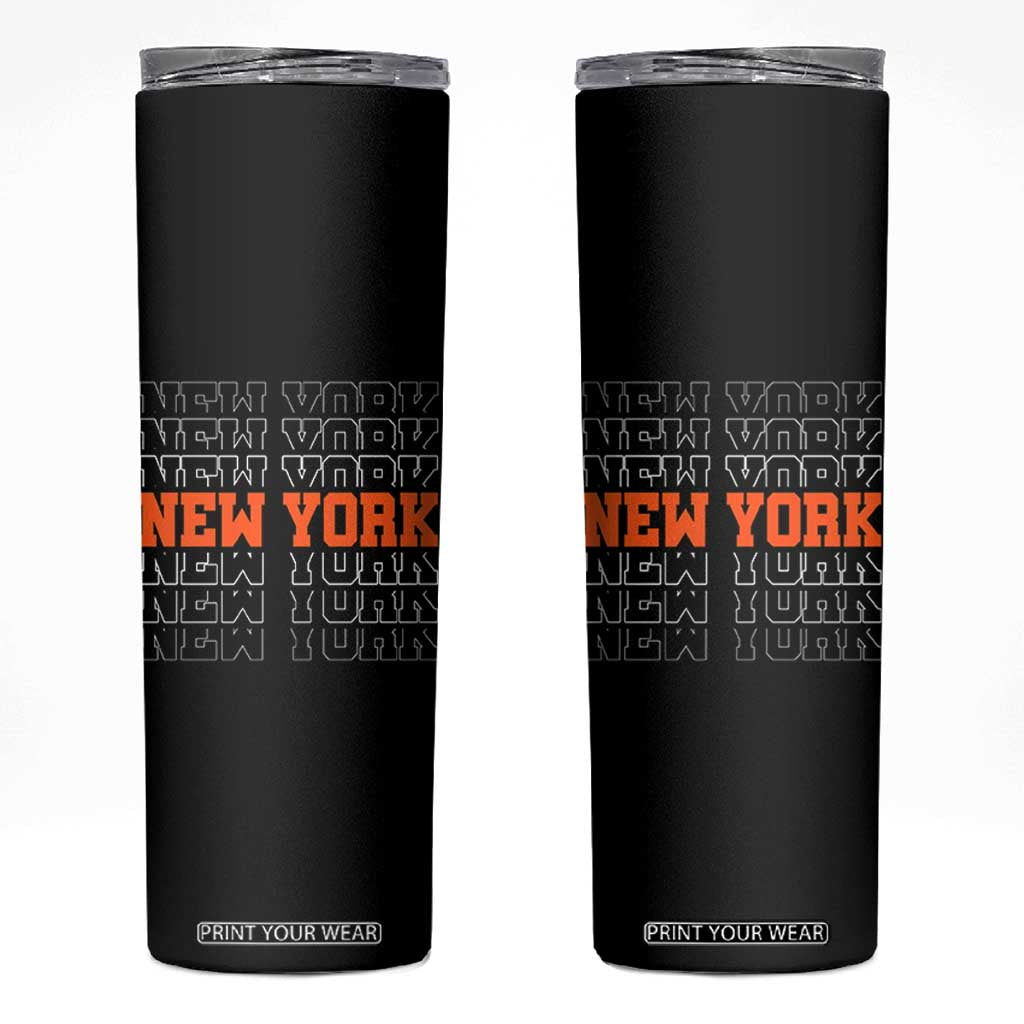 Vintage New York Skinny Tumbler Name Retro Design TS10 Black Print Your Wear