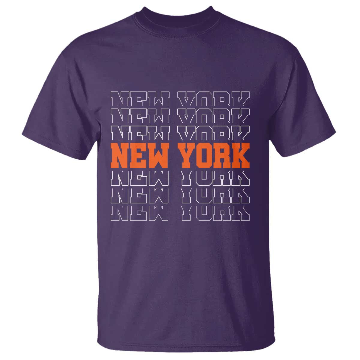 Vintage New York T Shirt Name Retro Design TS10 Purple Print Your Wear