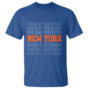 Vintage New York T Shirt Name Retro Design TS10 Royal Blue Print Your Wear