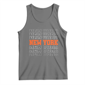 Vintage New York Tank Top Name Retro Design TS10 Black Heather Print Your Wear