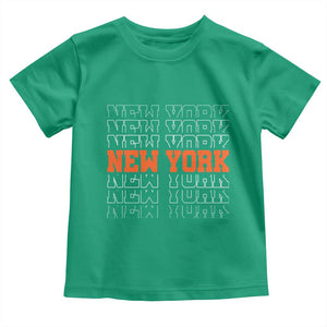 Vintage New York Toddler T Shirt Name Retro Design TS10 Irish Green Print Your Wear