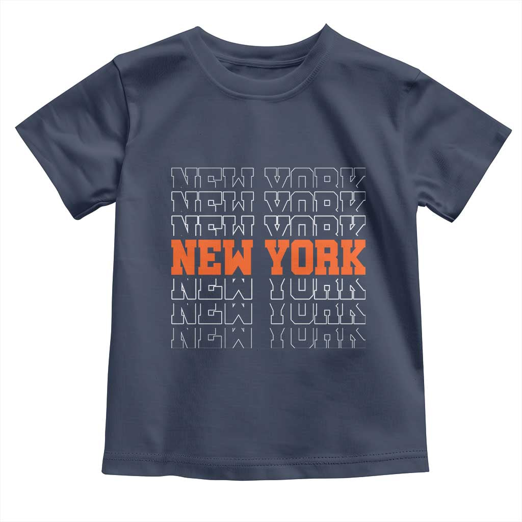 Vintage New York Toddler T Shirt Name Retro Design TS10 Navy Print Your Wear