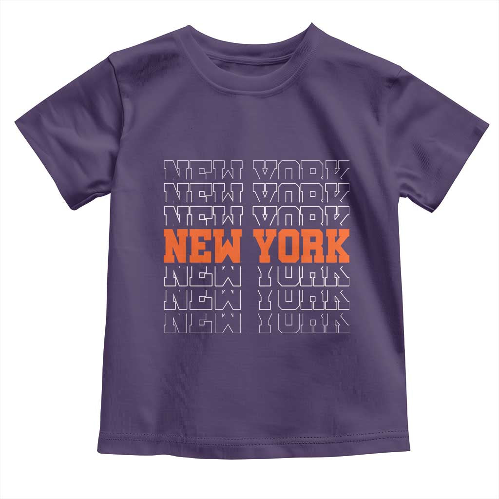 Vintage New York Toddler T Shirt Name Retro Design TS10 Purple Print Your Wear