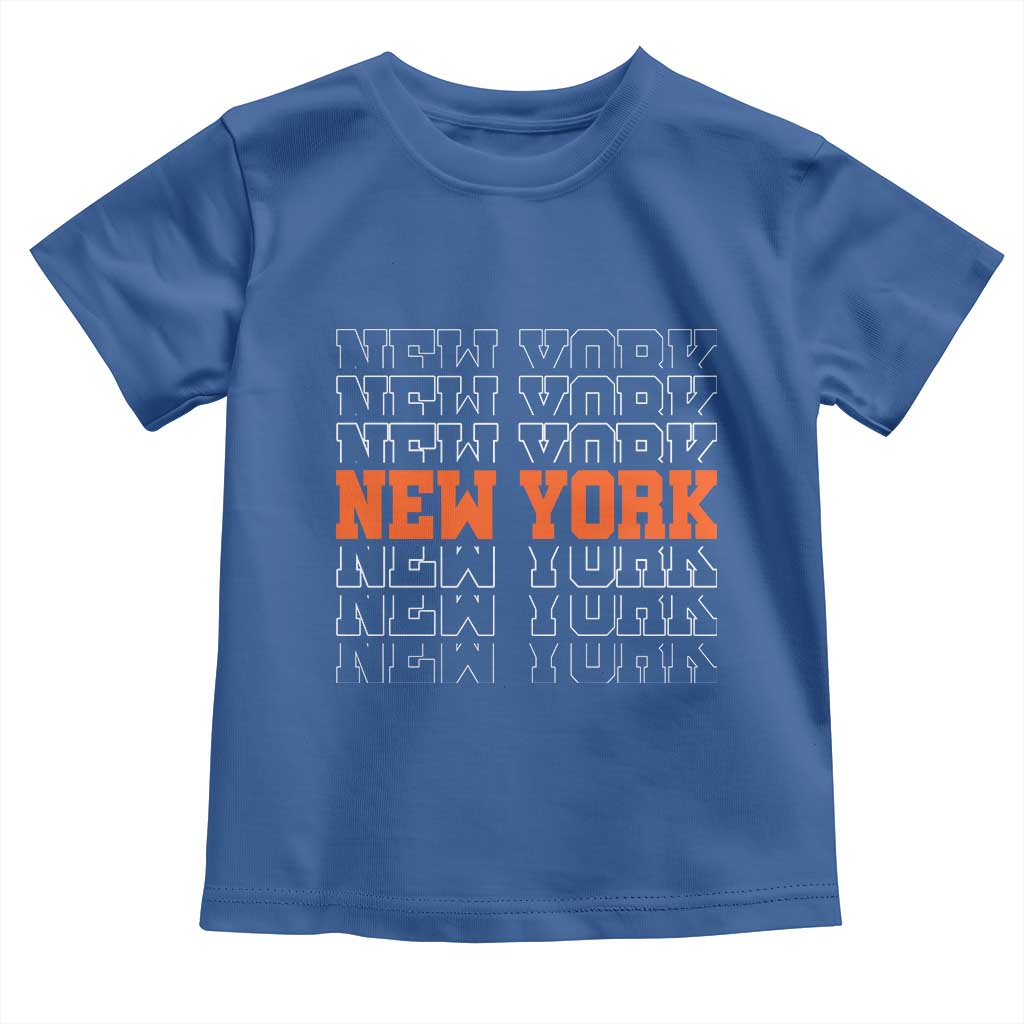 Vintage New York Toddler T Shirt Name Retro Design TS10 Royal Blue Print Your Wear