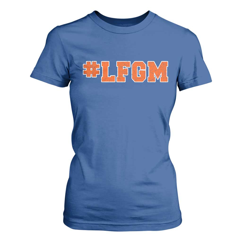 LFGM T Shirt For Women Vintage Retro Throwback Design TS10 Royal Blue Print Your Wear