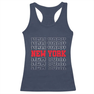 New York Vintage Racerback Tank Top State Pride Classic Throwback Design TS10 Navy Print Your Wear