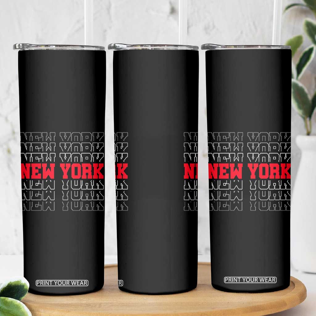 New York Vintage Skinny Tumbler State Pride Classic Throwback Design TS10 Print Your Wear