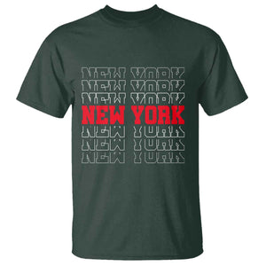 New York Vintage T Shirt State Pride Classic Throwback Design TS10 Dark Forest Green Print Your Wear