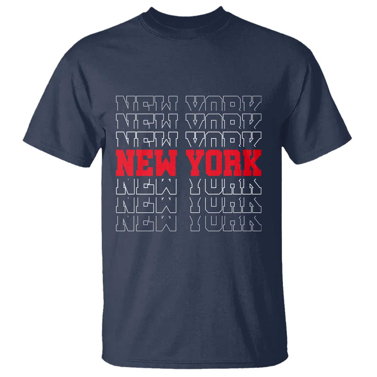 New York Vintage T Shirt State Pride Classic Throwback Design TS10 Navy Print Your Wear
