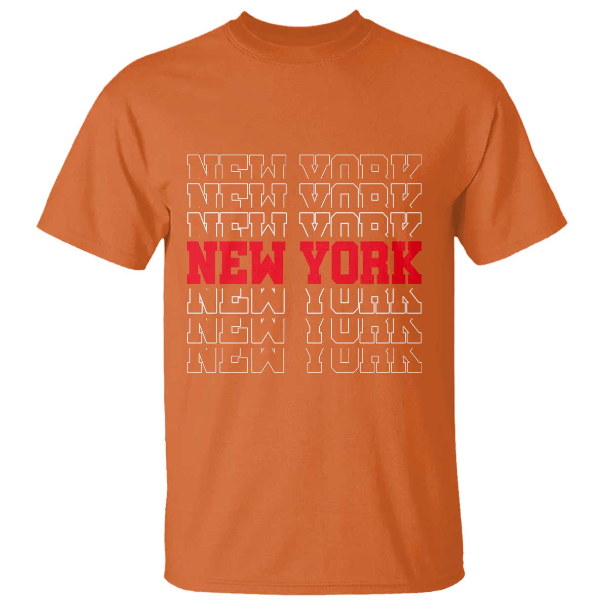 New York Vintage T Shirt State Pride Classic Throwback Design TS10 Orange Print Your Wear