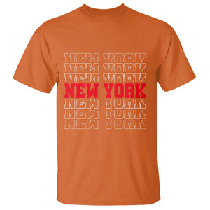 New York Vintage T Shirt State Pride Classic Throwback Design TS10 Orange Print Your Wear