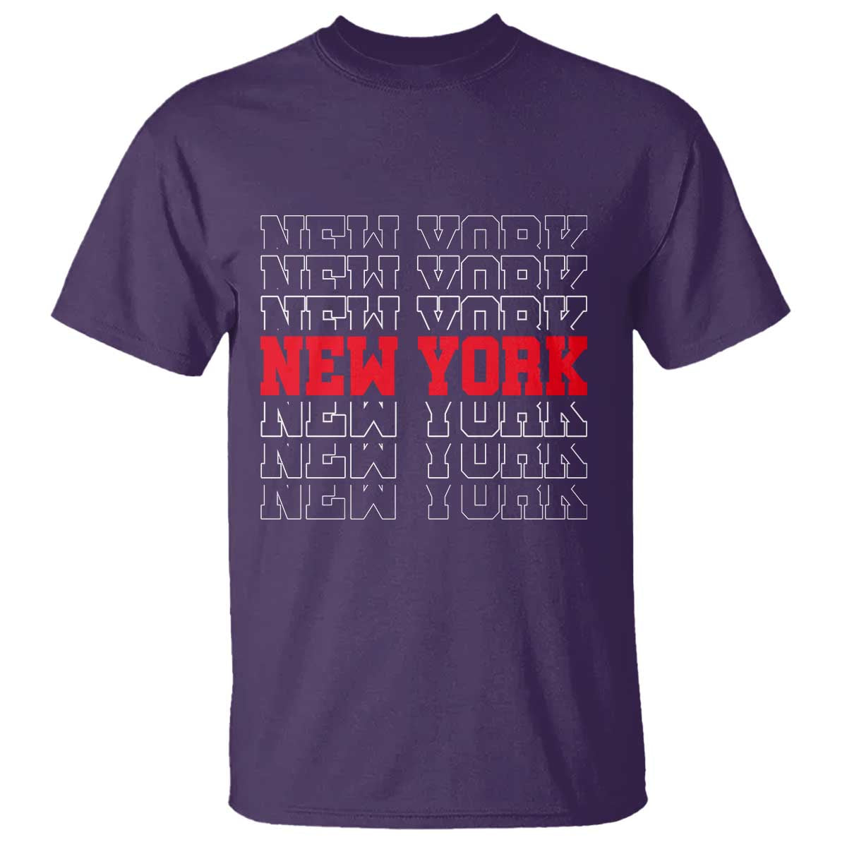 New York Vintage T Shirt State Pride Classic Throwback Design TS10 Purple Print Your Wear