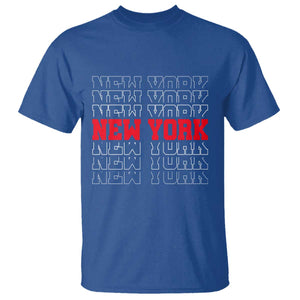 New York Vintage T Shirt State Pride Classic Throwback Design TS10 Royal Blue Print Your Wear