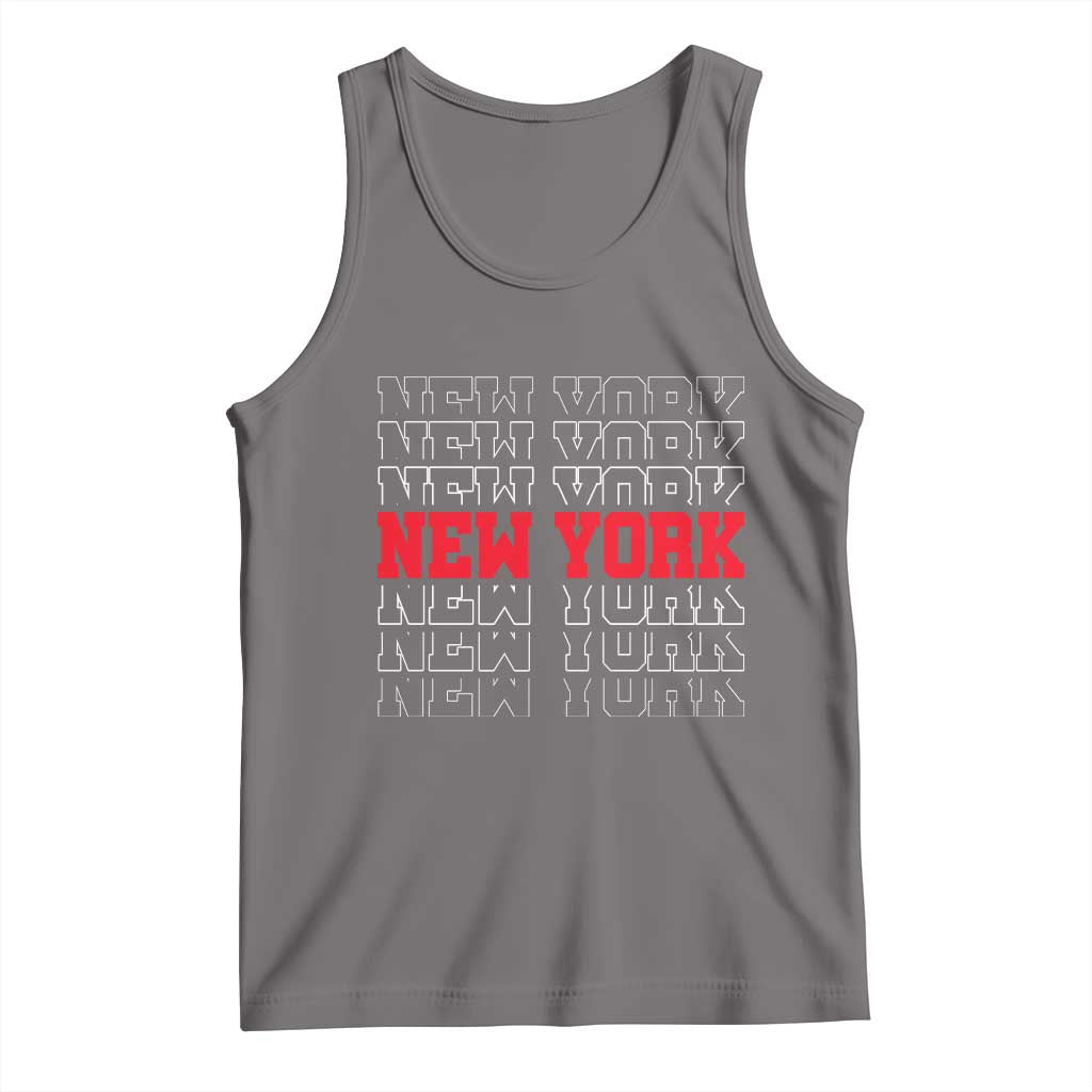 New York Vintage Tank Top State Pride Classic Throwback Design TS10 Deep Heather Print Your Wear
