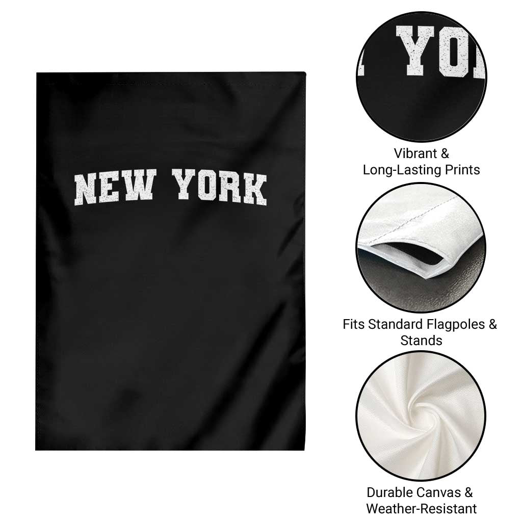 New York Vintage Varsity Sports Garden Flag State Pride TS10 Print Your Wear